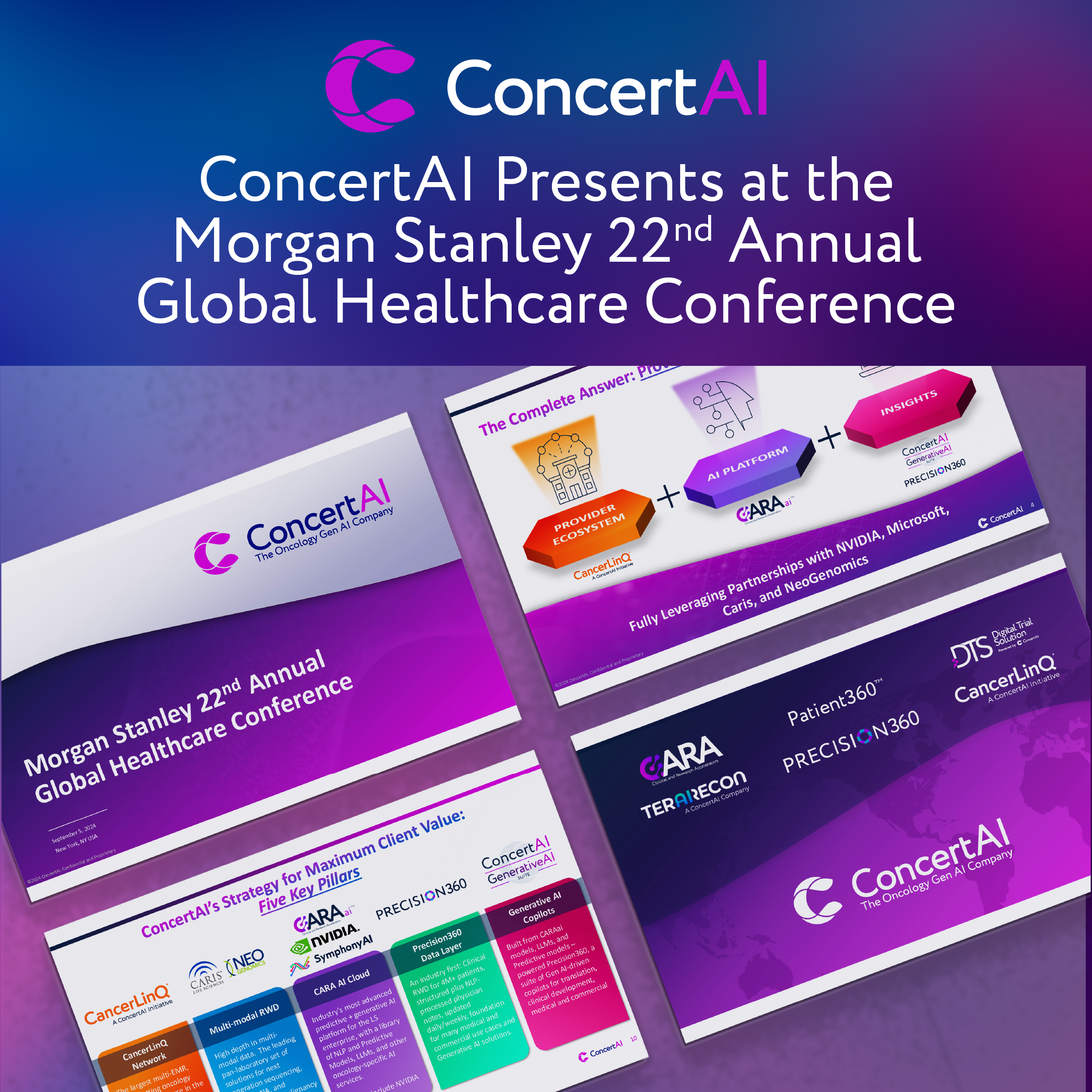 ConcertAI Presents at the Morgan Stanley 22nd Annual Global Healthcare Conference