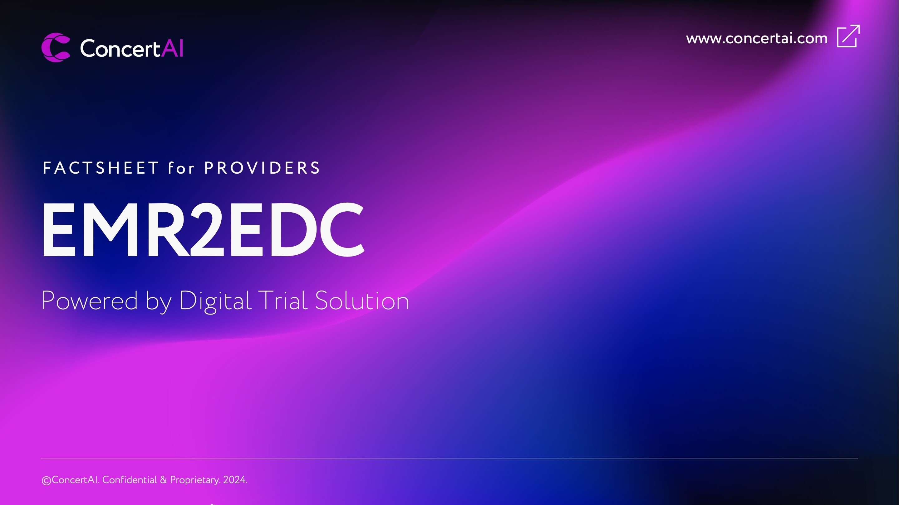 EMR2EDC for Providers
