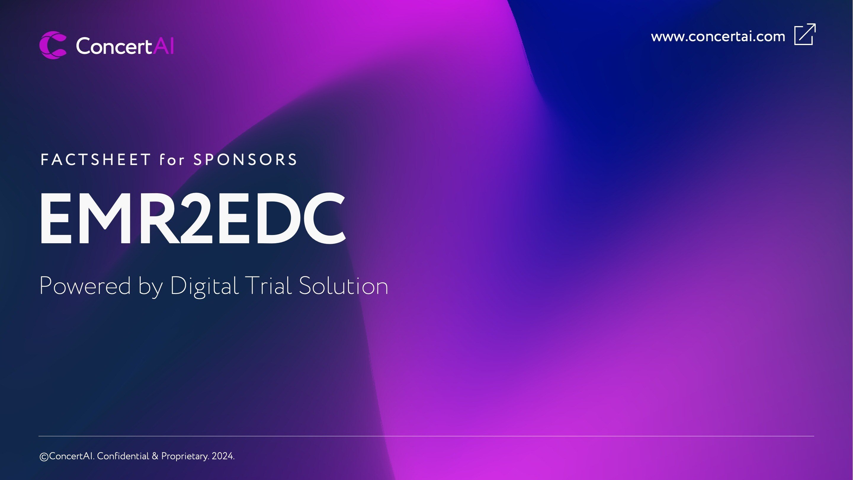 EMR2EDC for Sponsors