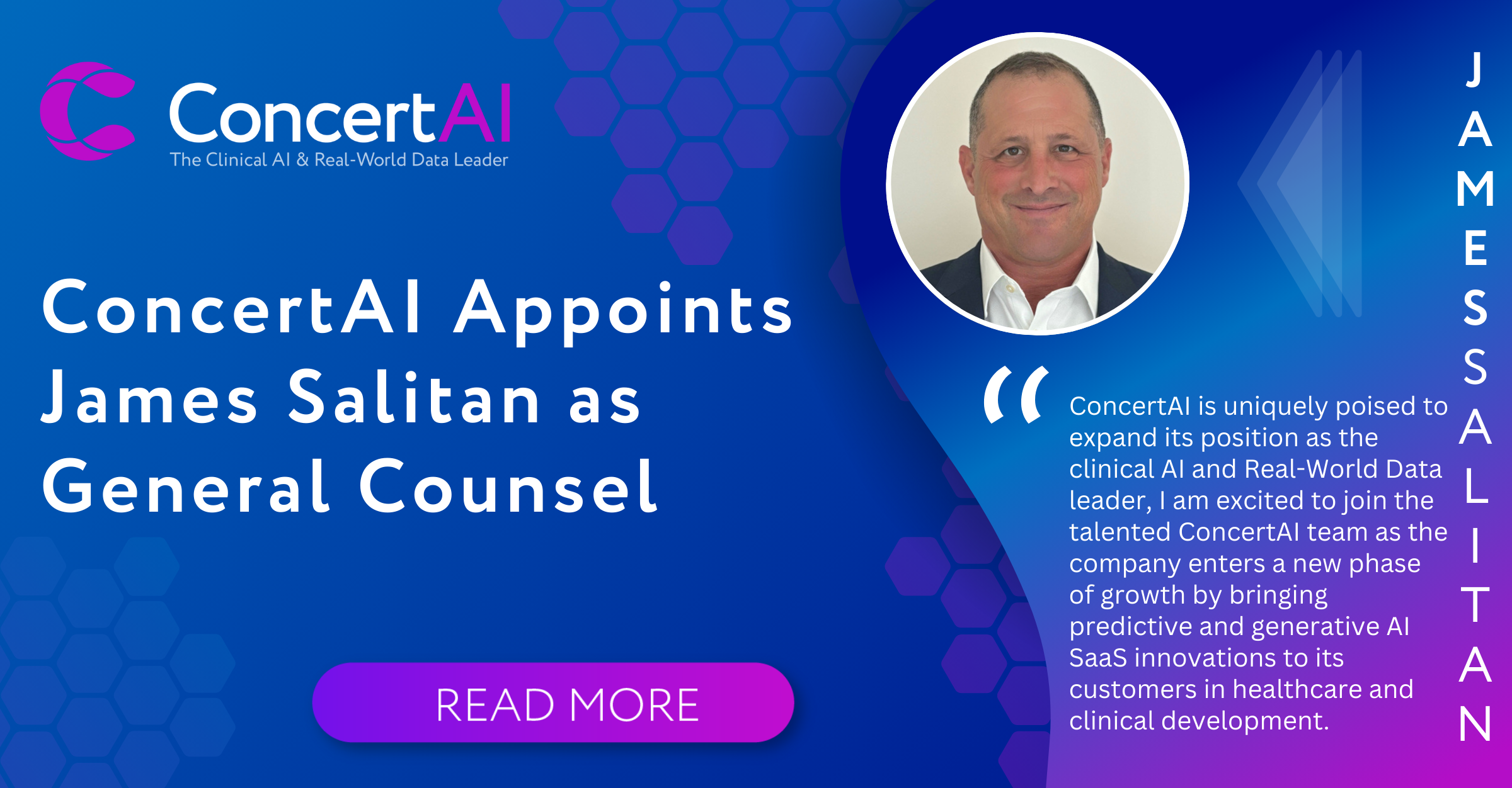 ConcertAI Appoints James Salitan as General Counsel