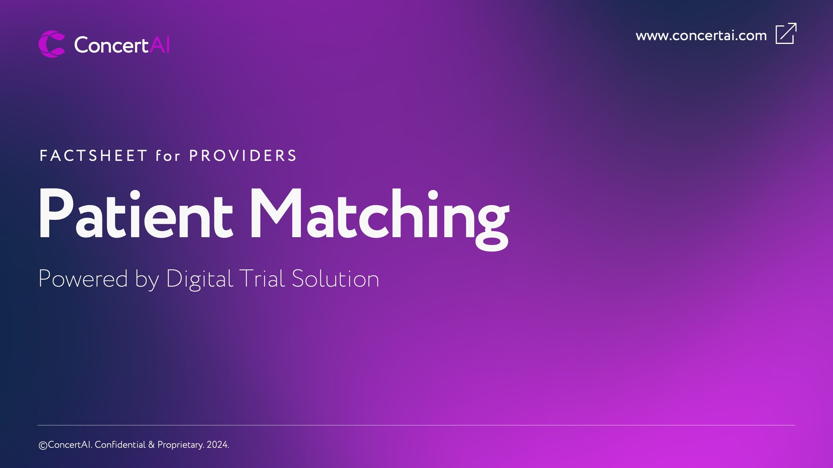 Patient Matching for Providers